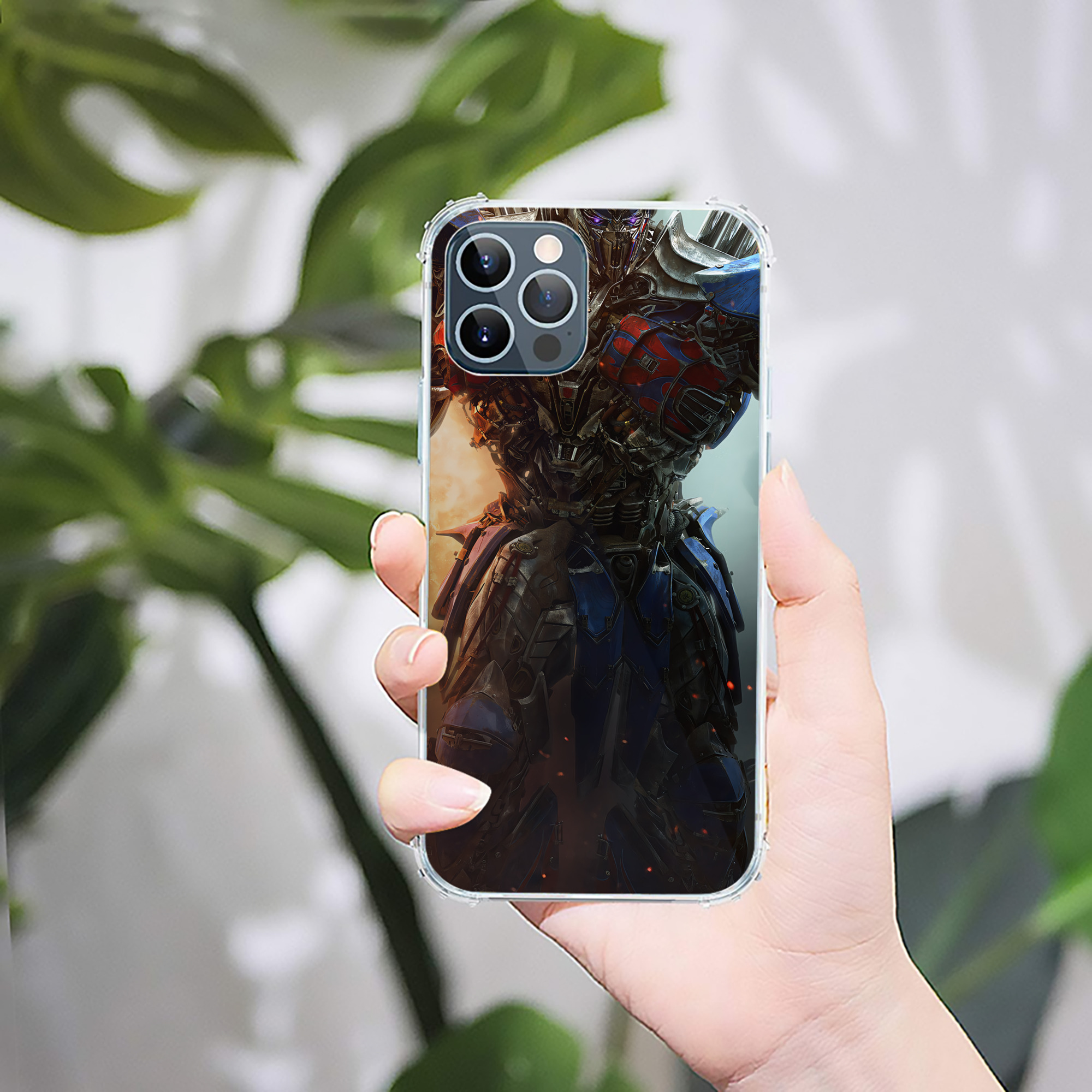 （画像用） Transformers トランスフォーマー 【iPhone 12シリーズ対応】透明スマホケース（クリアソフトケース）